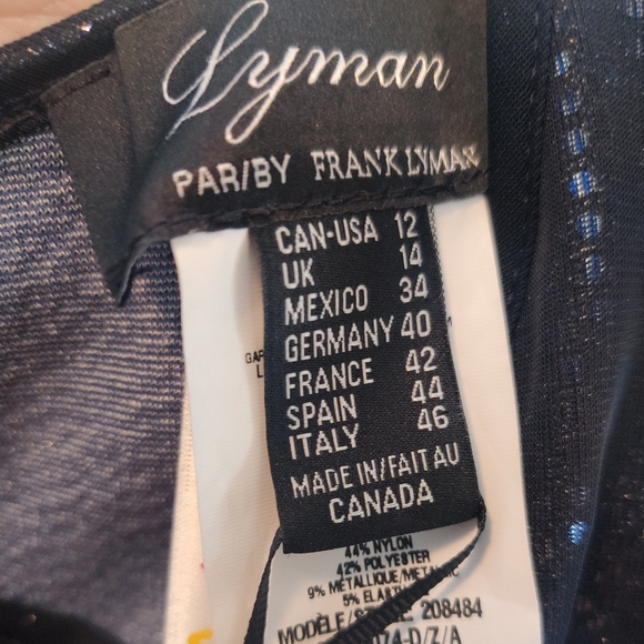 Frank Lyman luxury navy jumpsuit from Melanie Lyne size 12 - Picture 6 of 6